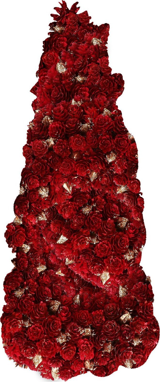 Dekoracja świąteczna NPC Polska Rituali Domestici Ozdoba świąteczna choinka 17x40 cm czerwona