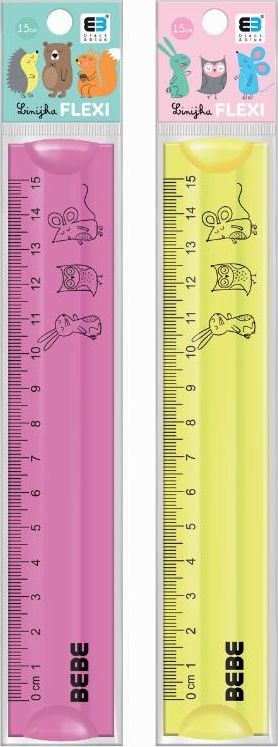 Interdruk Linijka Flexi 15cm B&B Kids Pastel