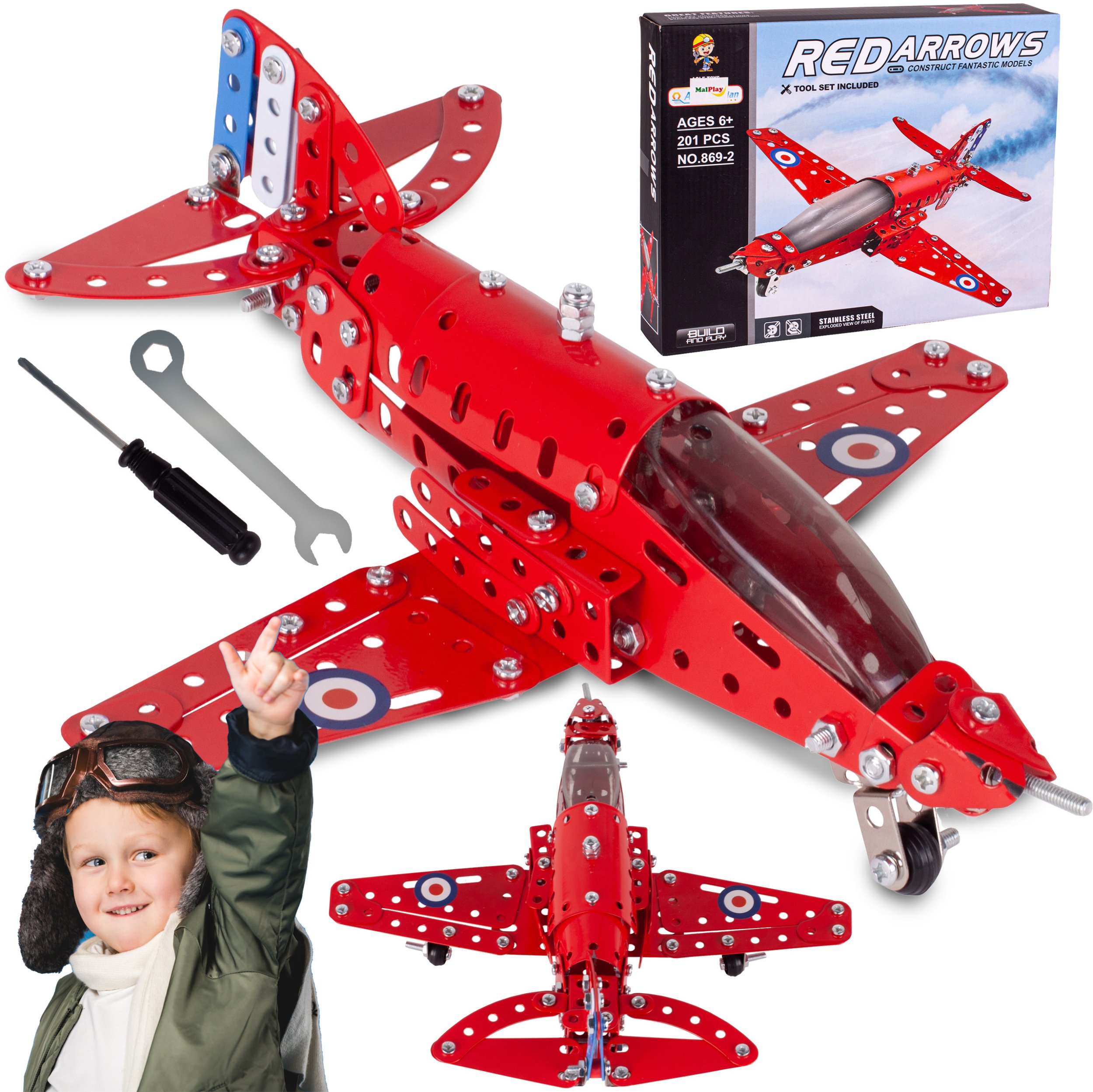 Samolot Metalowy Konstruktor Model do Złożenia