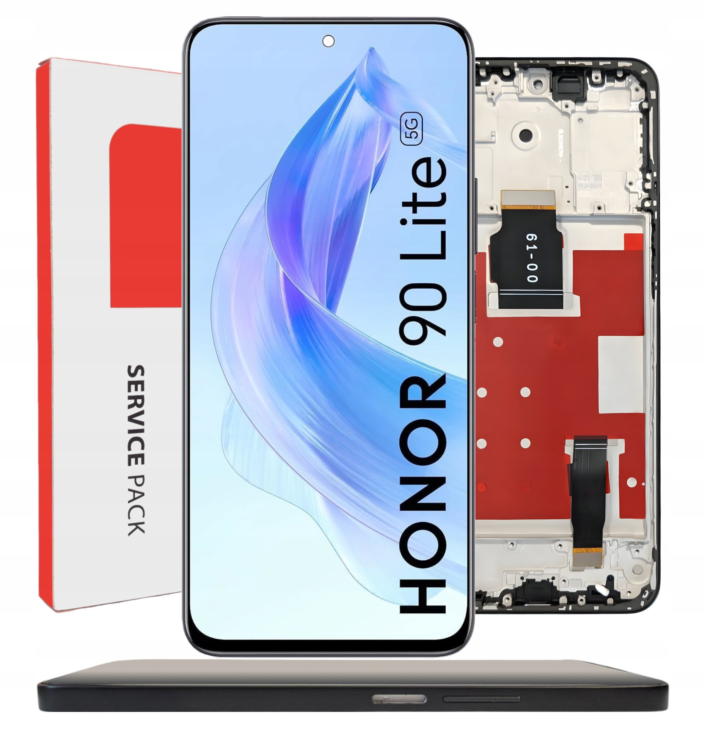 ORYGINAŁ WYŚWIETLACZ EKRAN LCD DO HONOR 90 LITE RAMKA CZARNA CRT-NX1