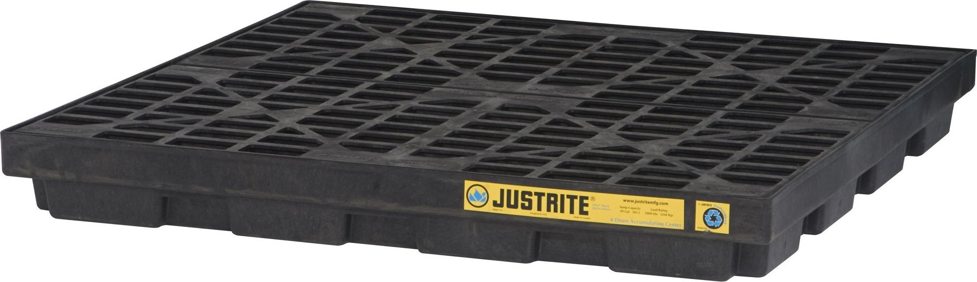 Topserw Paleta wychwytowa na 4 beczki o pojemności 185 l, wym. 1245 x 1245 x 140 mm