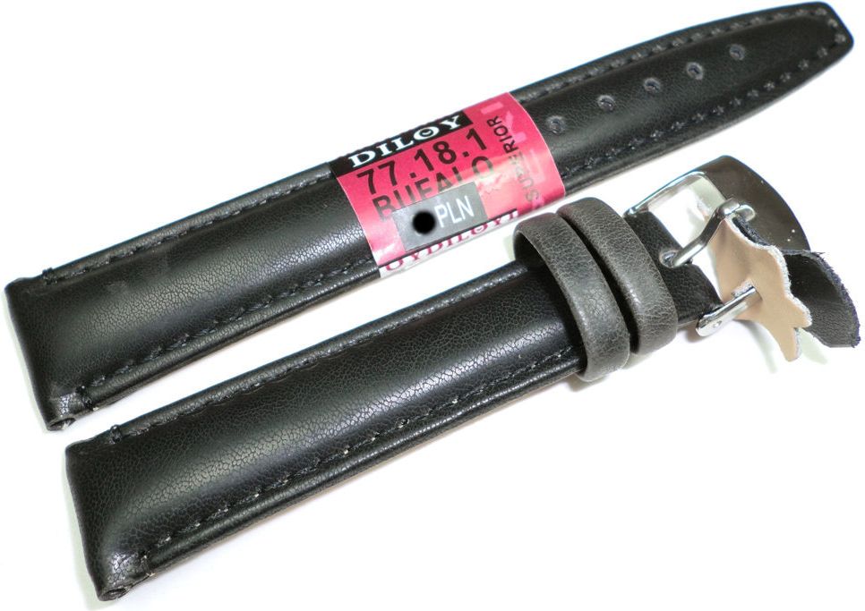 Diloy Skórzany pasek do zegarka 18 mm Diloy 77.18.1
