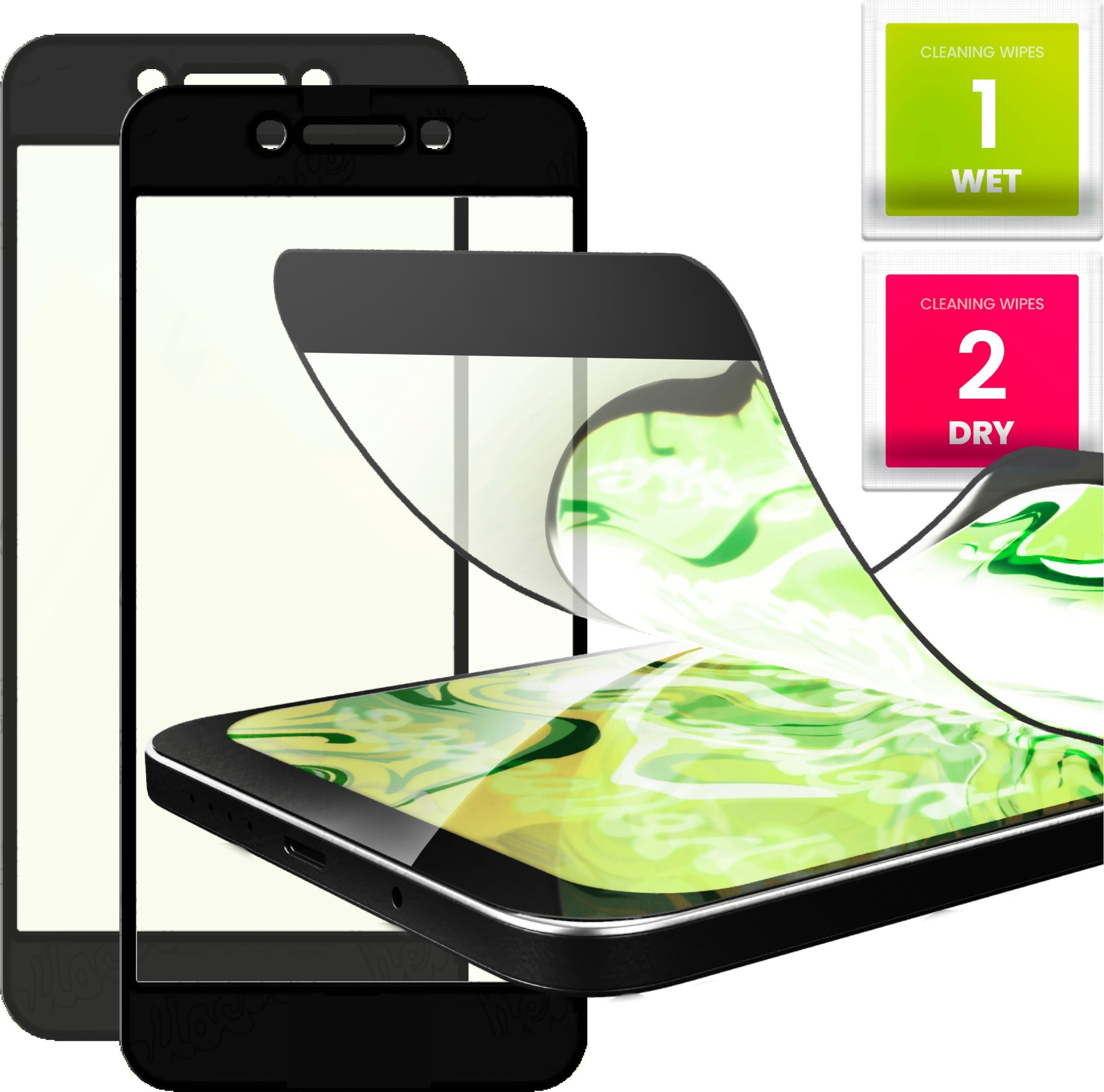 Hello Case 2x Szkło Hybrydowe do OPPO A71 (szybka 9H, 5D, ochronne, na cały ekran)