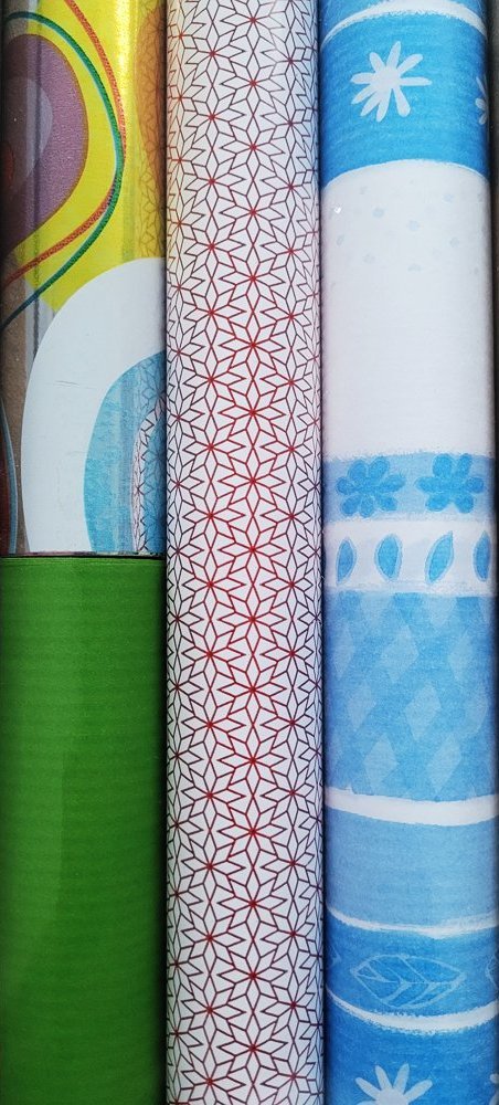 Zestaw ozdobny do pakowania prezentów 57cmx2m NR.7