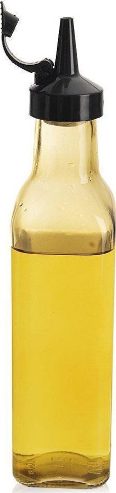 Orion Butelka na oliwę z dozownikiem szklana żółta 265 ml