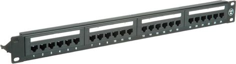 Value Patch panel 19" Cat. 6A 24x Porty Rj-45 UTP (26.99.0357)