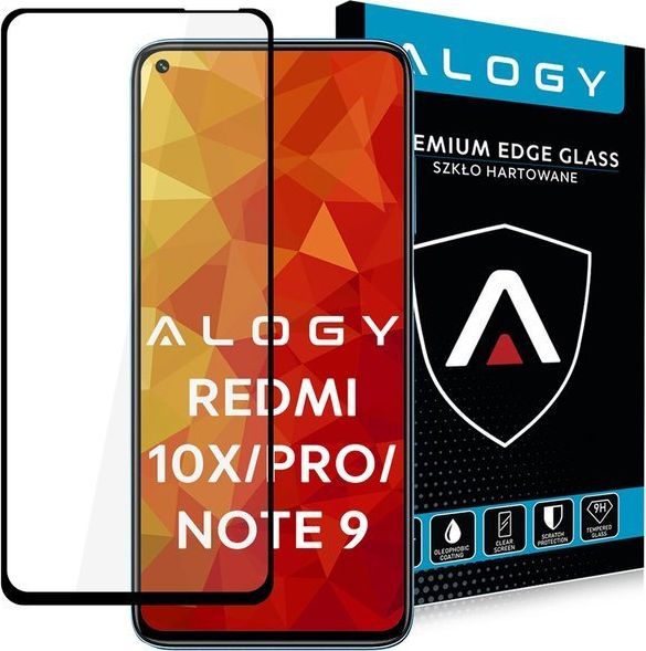 Alogy Alogy Szkło na telefon CF Full Glue do Xiaomi Redmi 10X/ 10X Pro/ Note 9 uniwersalny
