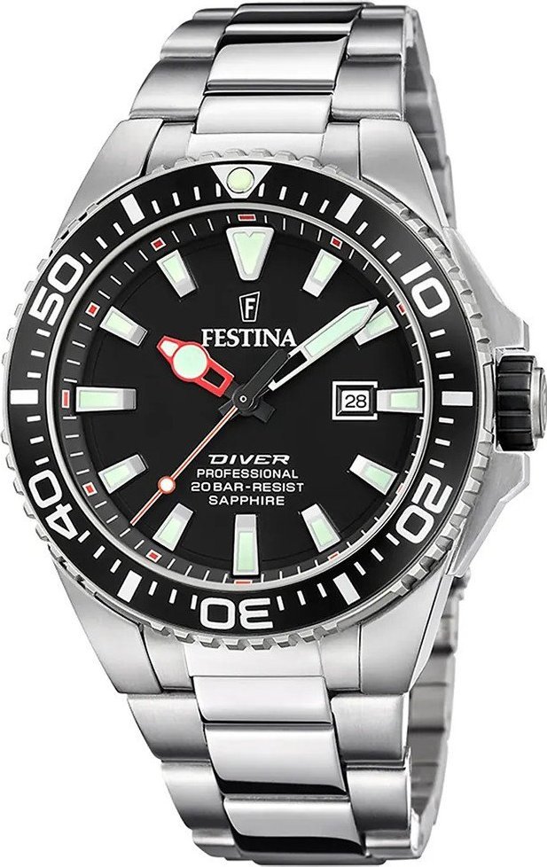 Zegarek Festina Zegarek męski Festina F20663-3 srebrny