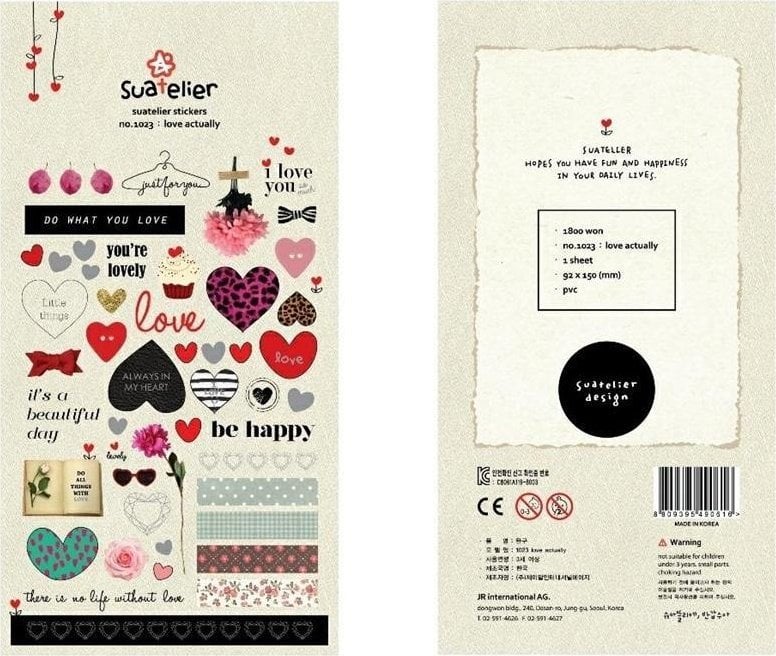 Naklejki ozdobne Miłość Serca