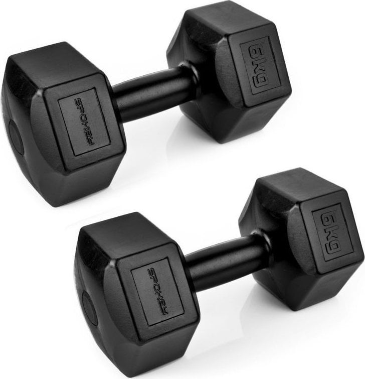 Spokey ‎‎Hantle Monster II winylowe 2 x 5 kg czarne