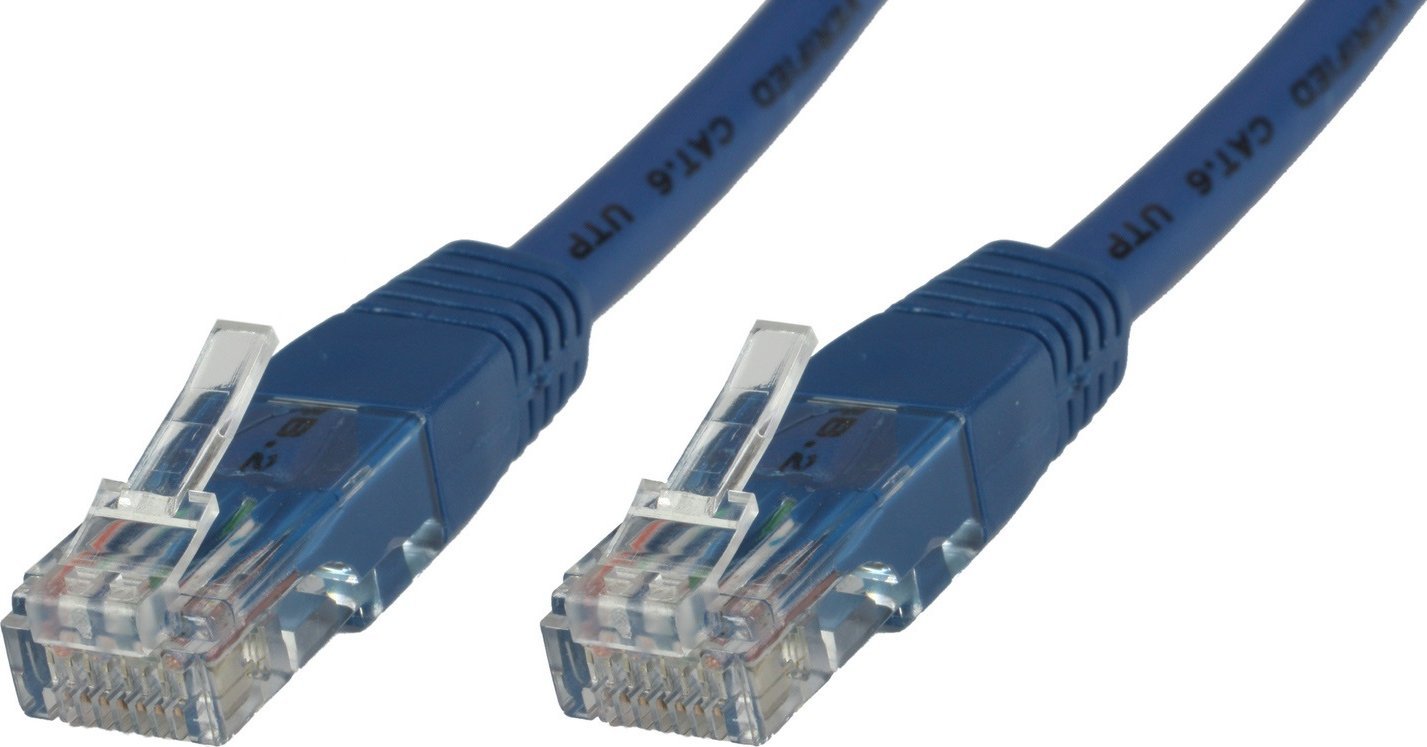 MicroConnect U/UTP CAT6 0,25M Blue PVC