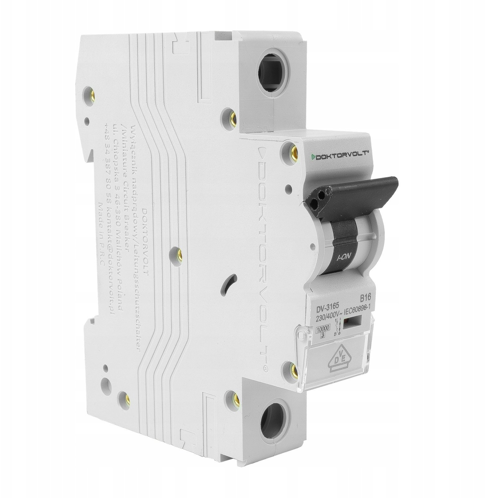 Wyłącznik nadprądowy 1P B 16A 10kA AC DV-3165