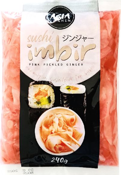Asia Kitchen Imbir marynowany do sushi, różowy 240g - Asia Kitchen uniwersalny
