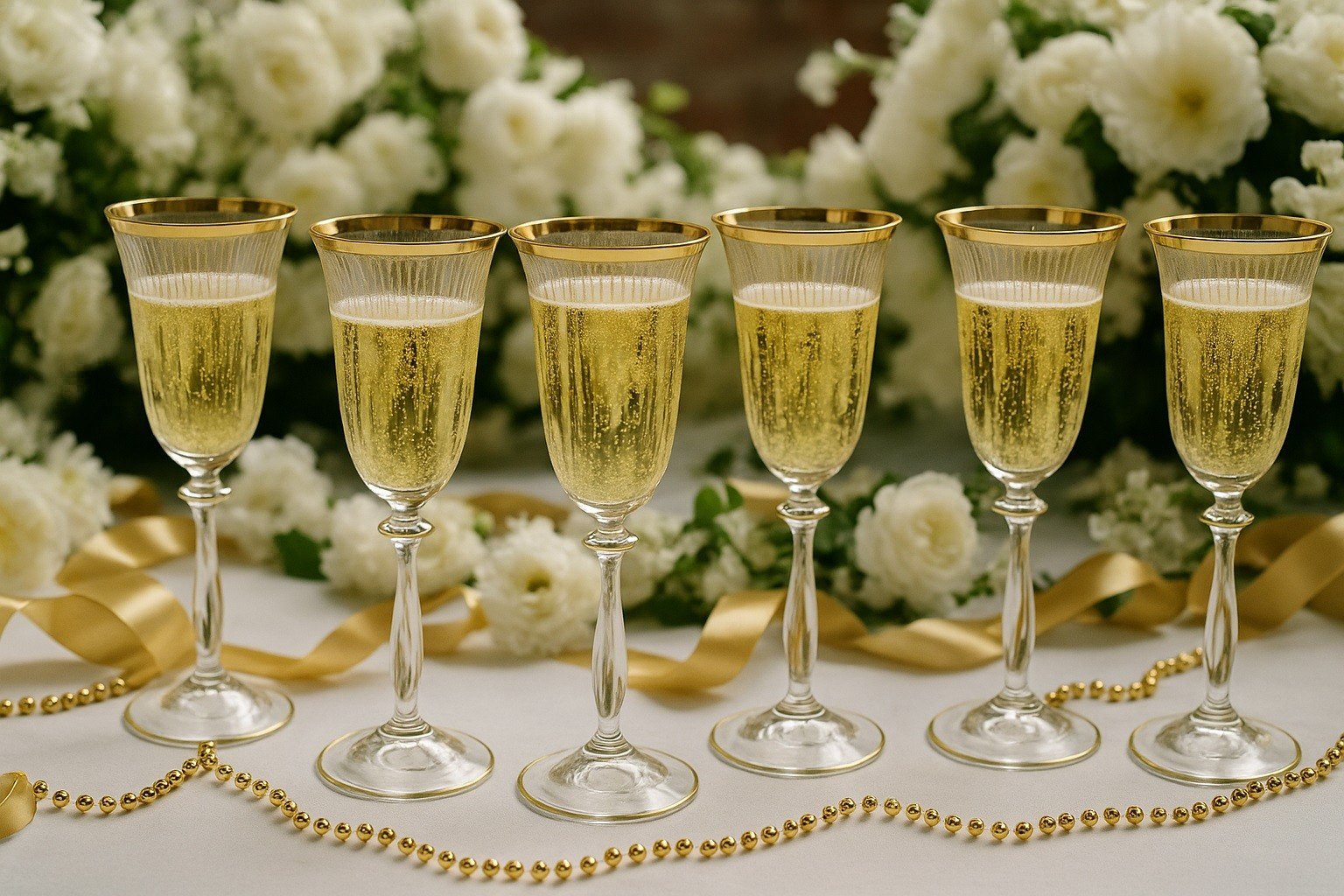 Komplet 6 kieliszków do wina 185 ml Koral Gold