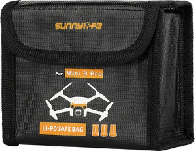SunnyLife BEZPIECZNE ETUI OGNIOODPORNE NA AKUMULATORY DJI MINI 3 / 3 PRO / 4 PRO - 3 AKUMULATORY