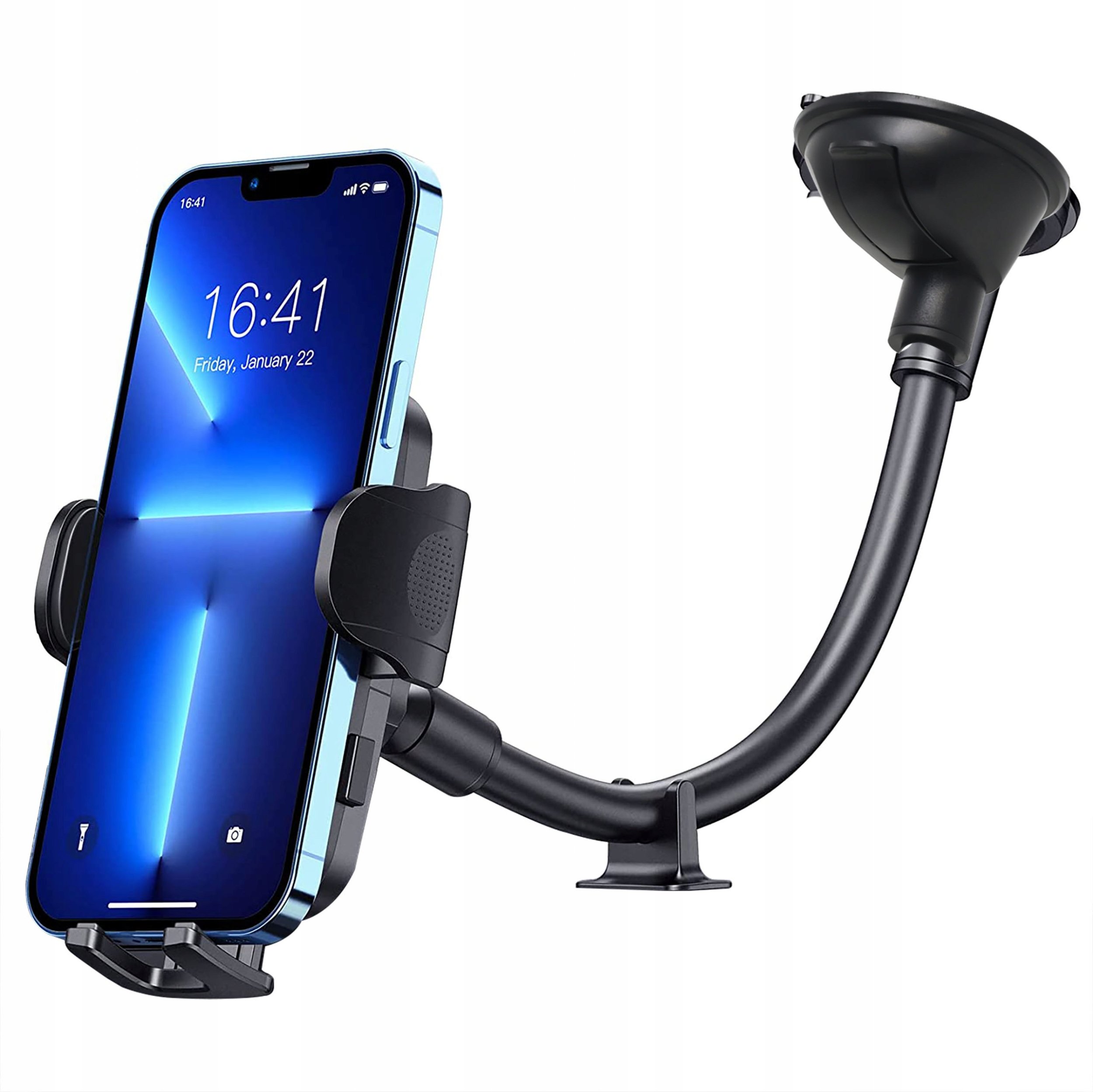 UCHWYT SAMOCHODOWY NA SZYBĘ KOKPIT DESKE TELEFON REGULOWANY DO SAMOCHODU