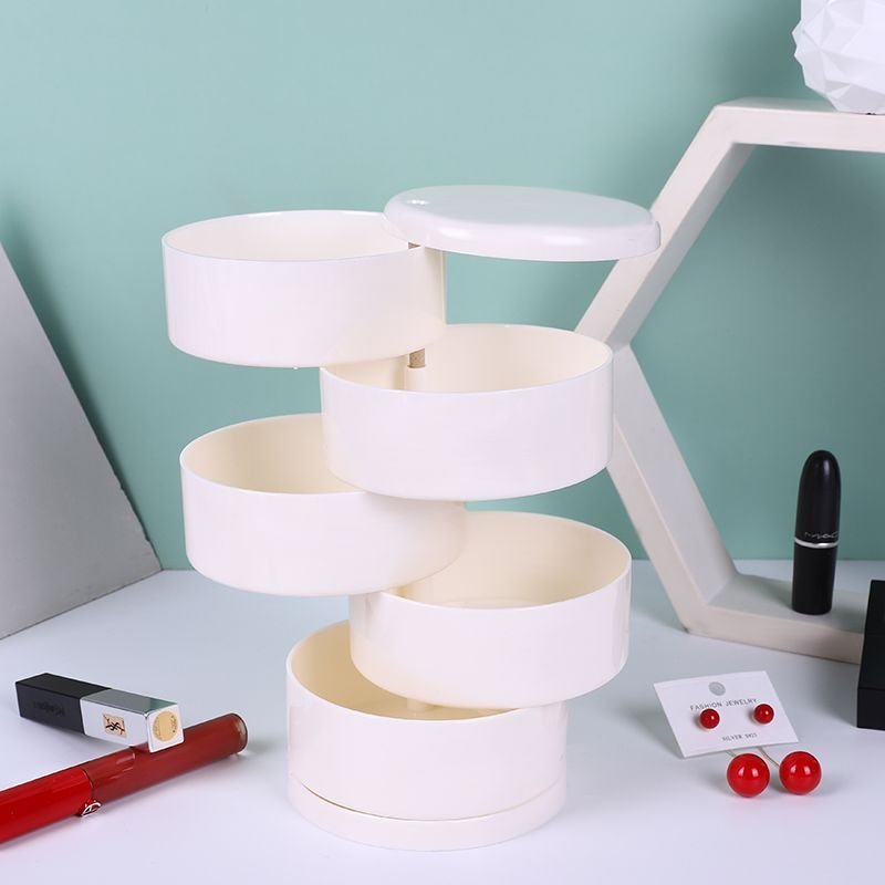 Hedo Szkatułka na biżuterię 4-poziomowa biała