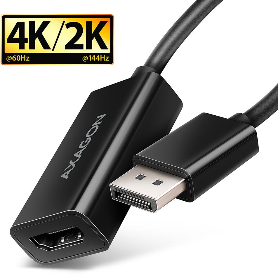 AXAGON RVD-HI20N, DisplayPort -> HDMI 2.0b konwerter / adapter, 4K/60Hz