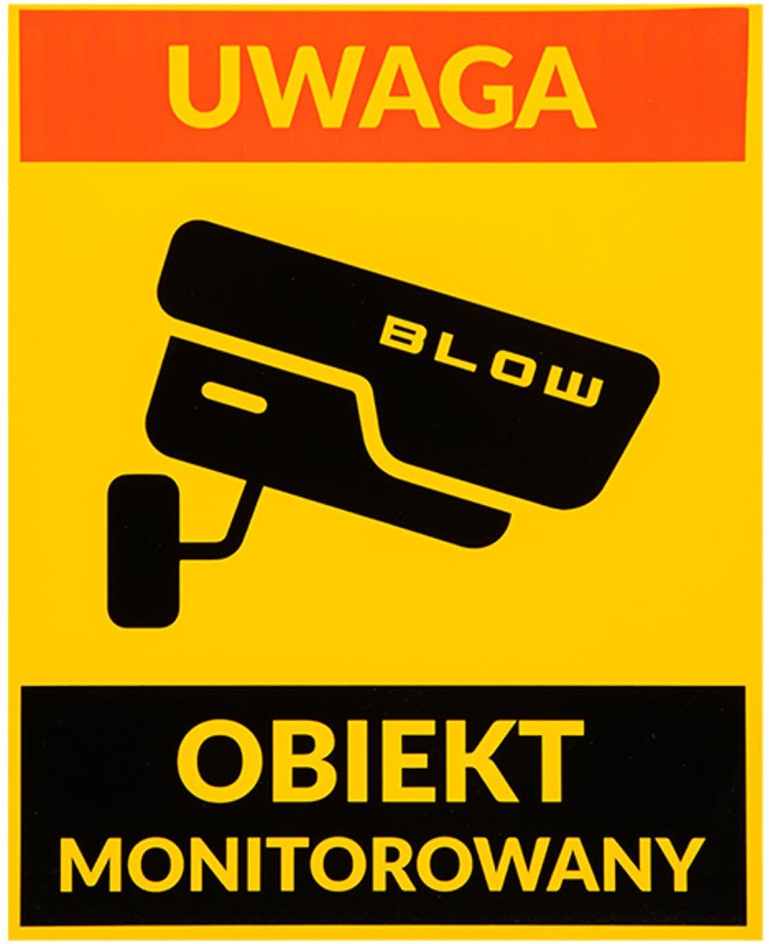 78-953# Naklejka obiekt monitorowany 200x250mm`