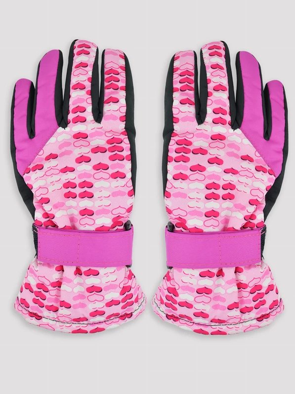 Rękawiczki narciarskie 5P dziewczęce serca 16
