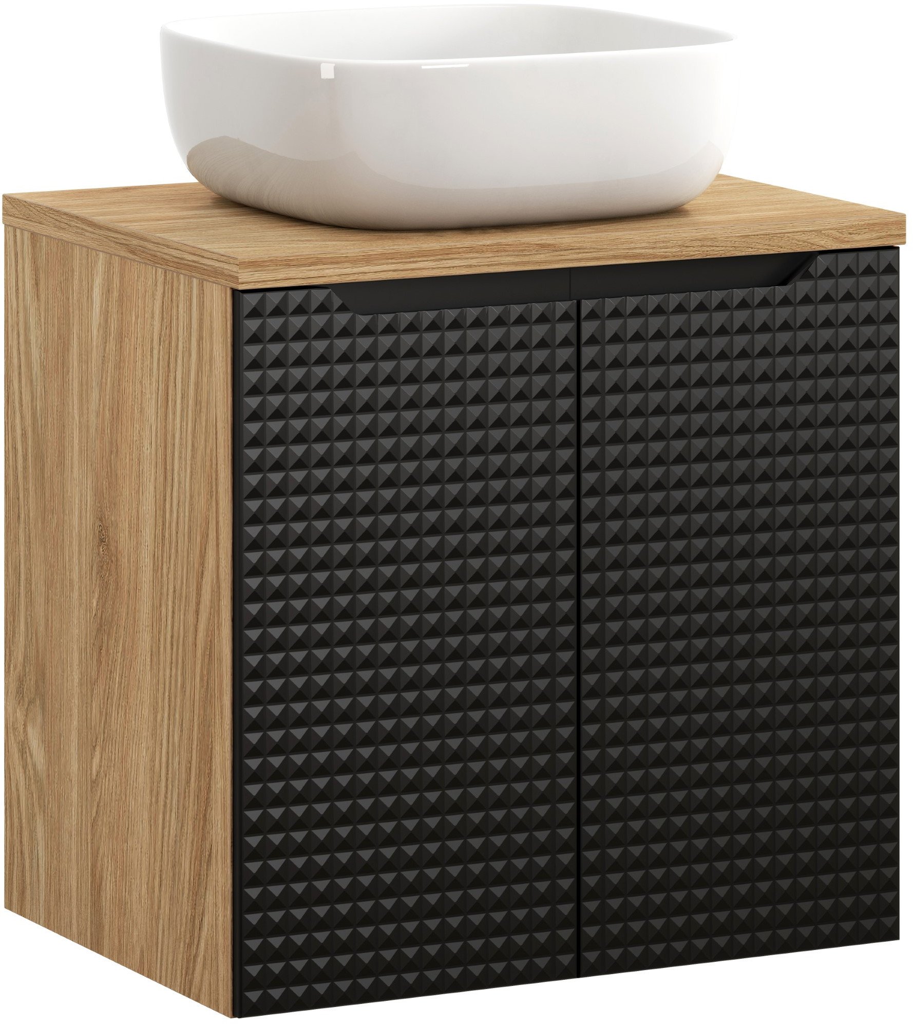 Zestaw meblowy 60cm z blatem i umywalką nablatową Smile