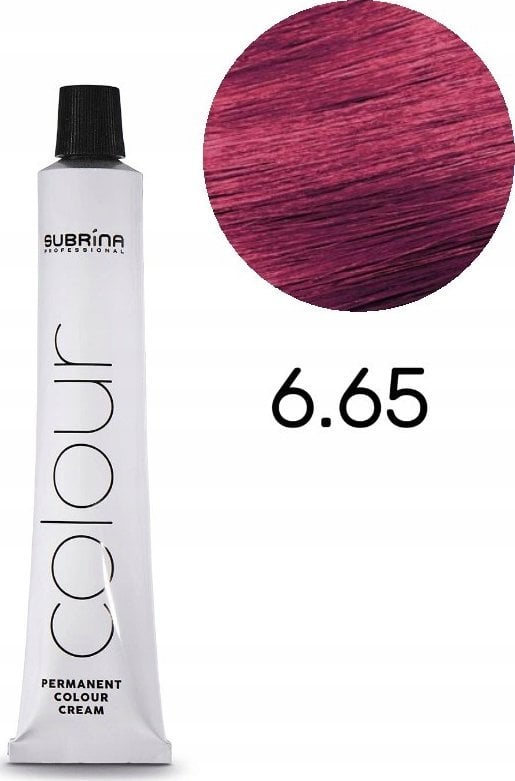 Subrina Professional, Vibrant Colour, Permanent Hair Dye, 6/65 Dark Blonde Mahogany, 100 ml For Women