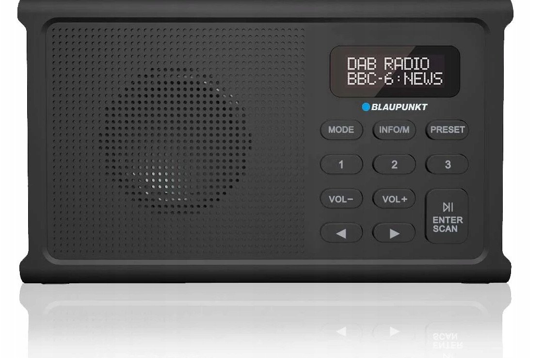 RADIO DR 3BK CYFROWE CZARNE AKUM. (DAB+/FM/RDS/BT/ZEGAR/ALARM)