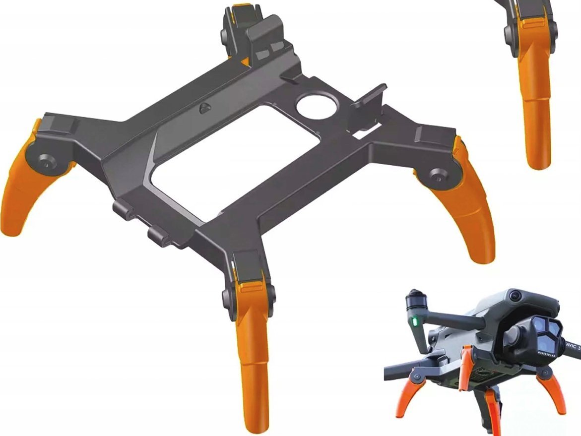 SunnyLife SKŁADANE SANKI NÓŻKI DO LĄDOWANIA DJI MAVIC 3 PRO - POMARAŃCZOWE