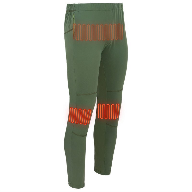 Glovii Spodnie męskie ogrzewane zielone r. XL (GP1C)