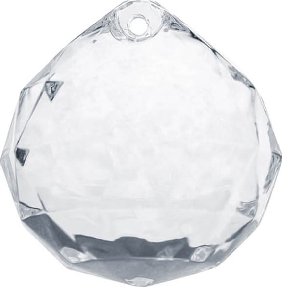 Party Deco Zawieszka Kula bezbarwna - 32 x 34 mm - 5 szt. uniwersalny