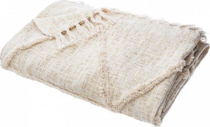 Dekoracja domu Narzuta na łóżko Shine 130x180 cm beżowa