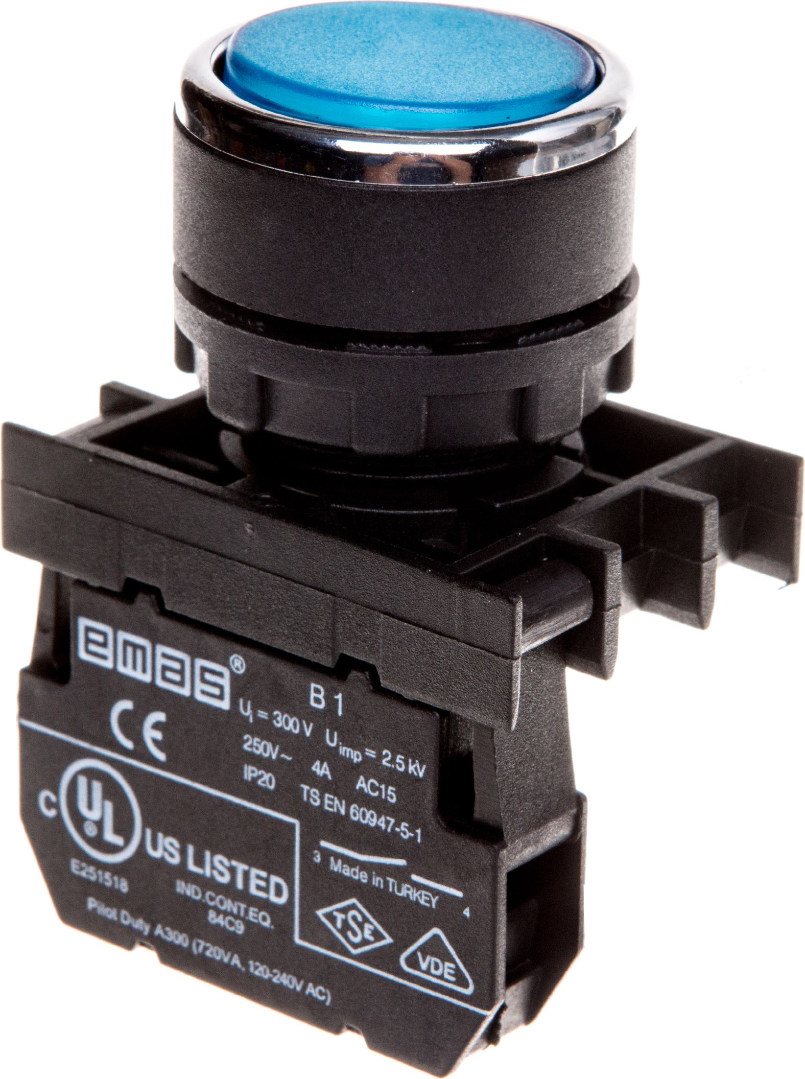 Emas Przycisk sterowniczy niebieski (T0-B100DM)