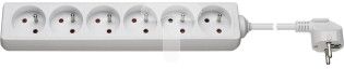 Goobay Przedłużacz 6-gniazda z/u 1,5m, biały - 69642