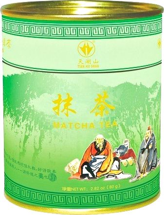 Tian Hu Shan Matcha, sproszkowana zielona herbata w puszce 80g - Tian Hu Shan