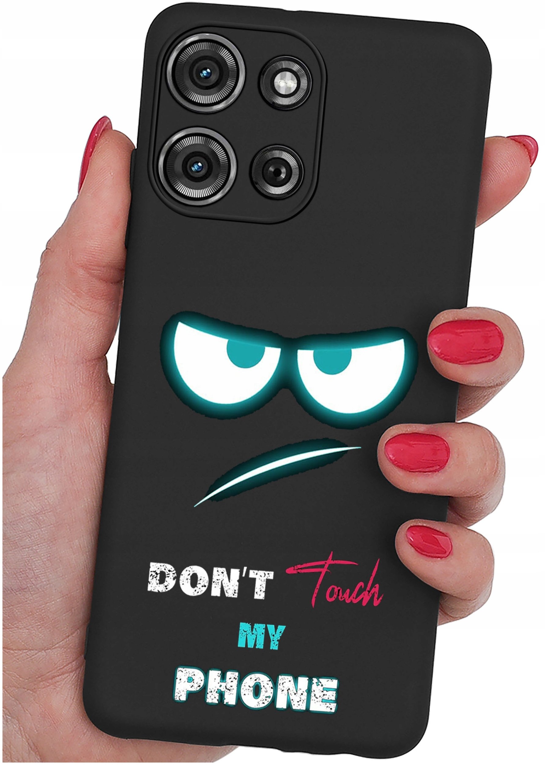 krainaGSM Etui do Motorola G75 5G | wzory | SILIKONOWE MATT SZKŁO 9H