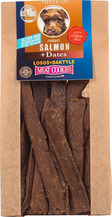 Przysmak dla psa - ciastka łosoś z daktylem 80 g