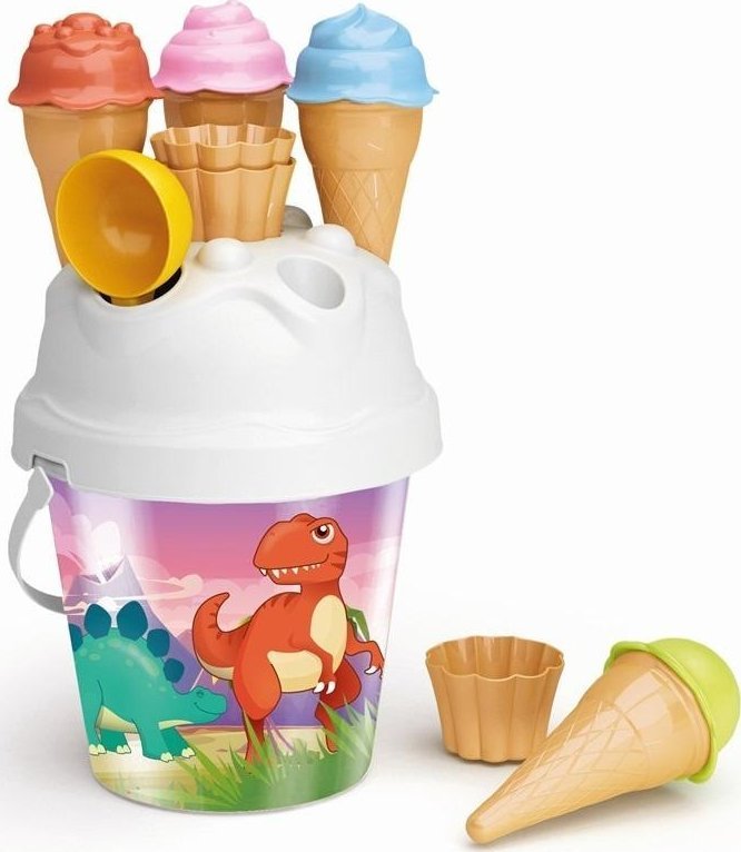 Tupiko Wiaderko holograficzne Dinozaury z lodami