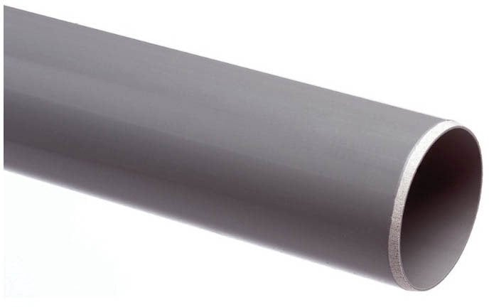 PIPE WITH SOCKET S&W 40X1,8X1000 PP,GREY