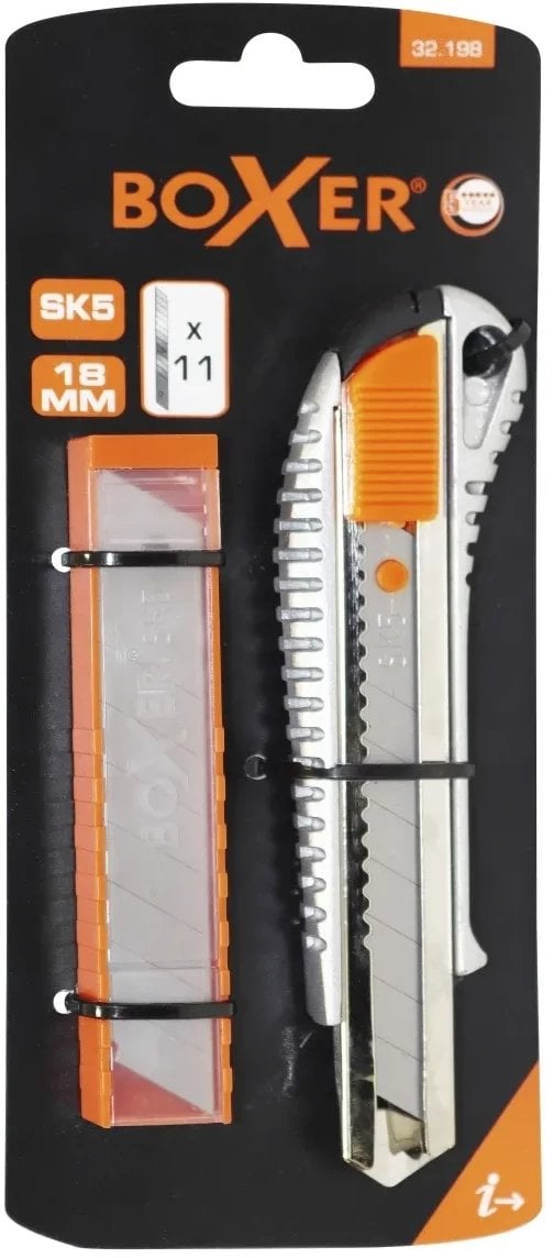 Hobbykniv 18 mm inkl. 10 ekstra knivblade