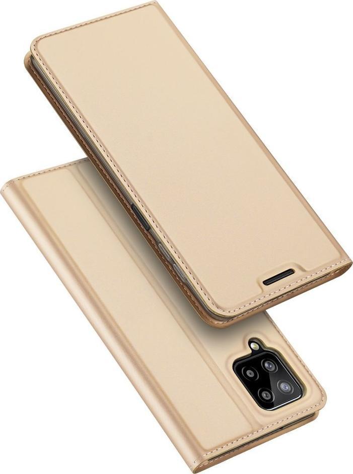 Dux Ducis Skin Pro kabura etui pokrowiec z klapką Samsung Galaxy A22 4G złoty