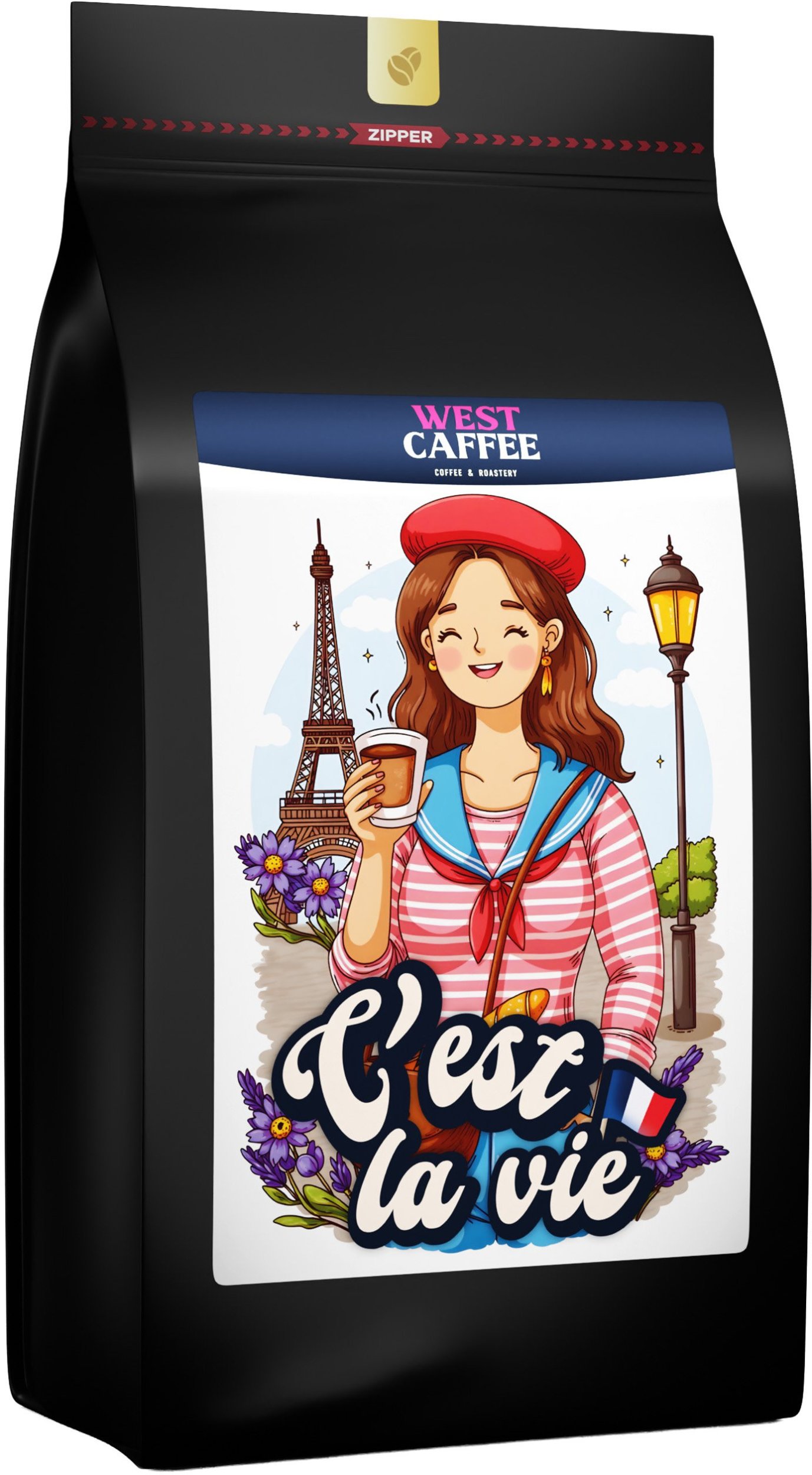 Kawa ziarnista Cest La Vie 1kg Arabica x Robusta - France Blend