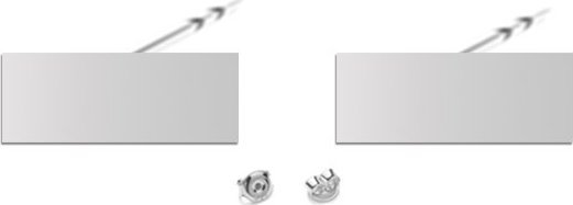 Radziszewska Jewellery Kolczyki Srebrne Prostokąty blaszka