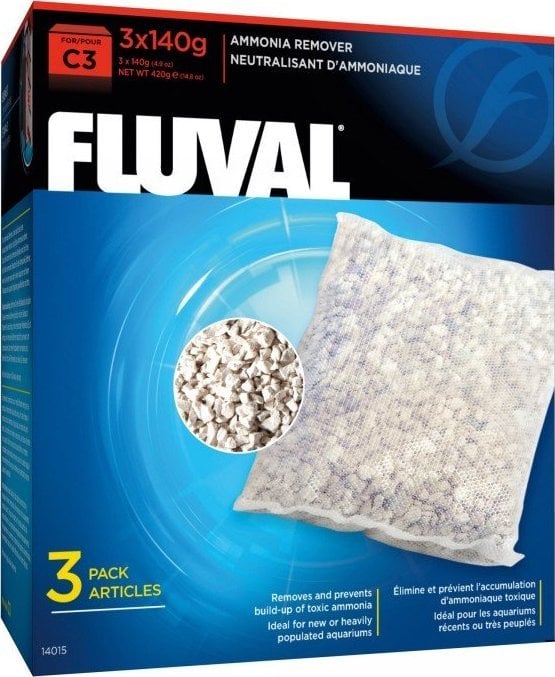 Fluval Wkład Ammonia Remover do filtra C3, 3x140g