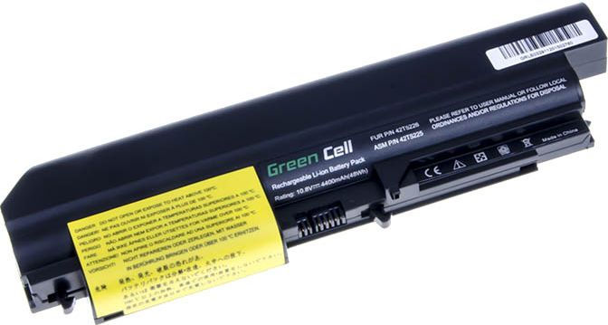 Bateria Green Cell 42T5225 do Laptopa Lenovo IBM ThinkPad R61i T61 T61p T400 R400 (LE03)