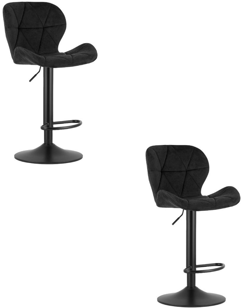 Hoker WEST - aksamit czarny / baza czarna x 2