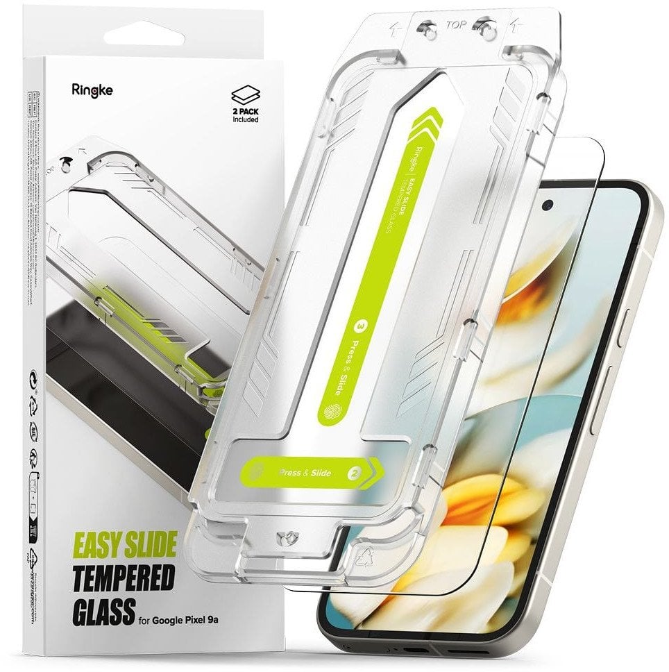Szkło hartowane Ringke Easy Slide Google Pixel 9a Clear [2 PACK]