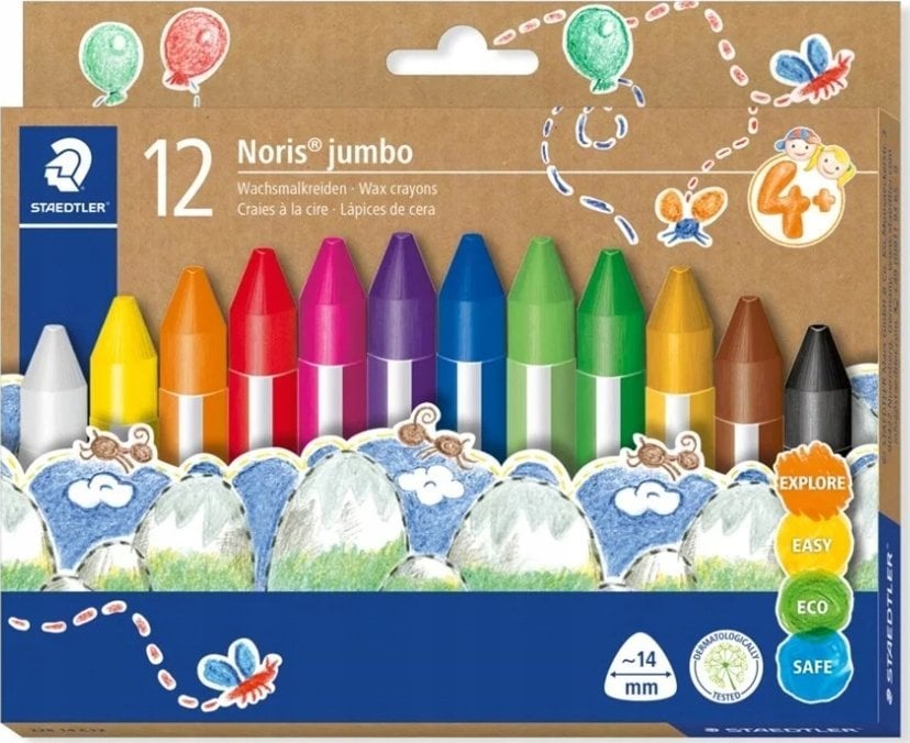Staedtler kredki woskowe Noris jumbo zestaw 12 sztuk retail