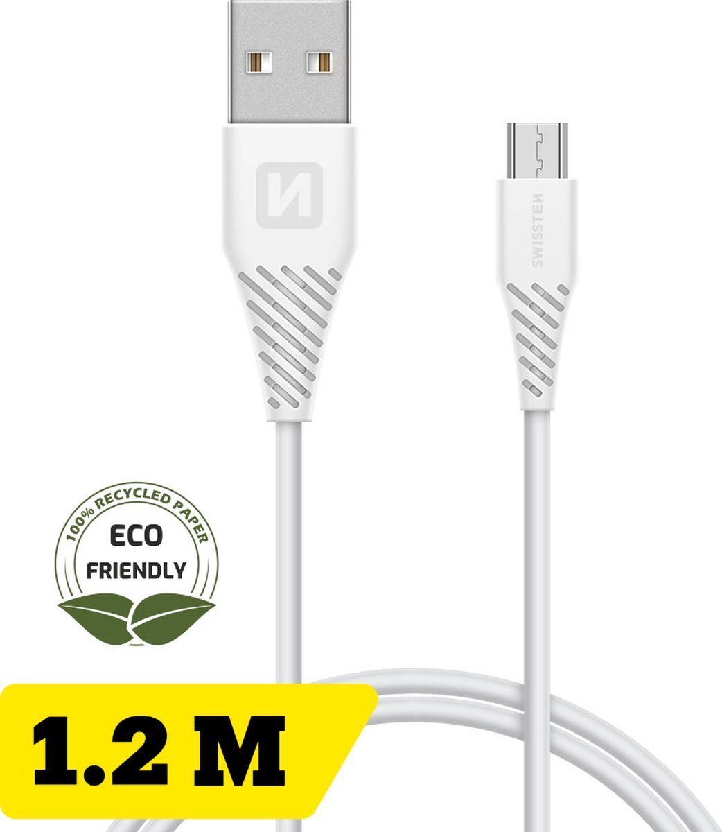 Kabel zasilający Swissten Fast Charge 3A Micro USB Data and Charging Cable 1.2m