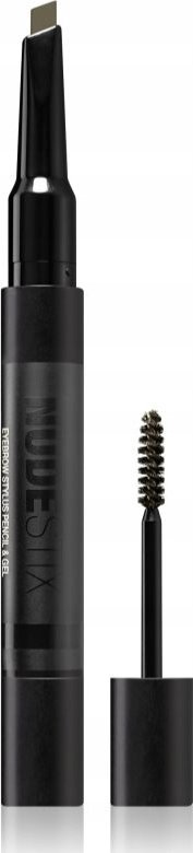 Nudestix Nudestix, Brow Stylus, Waterproof, Double-Ended, Eyebrow Cream Pencil & Gel 2-In-1, Ash Brown, 0.2 g For Women