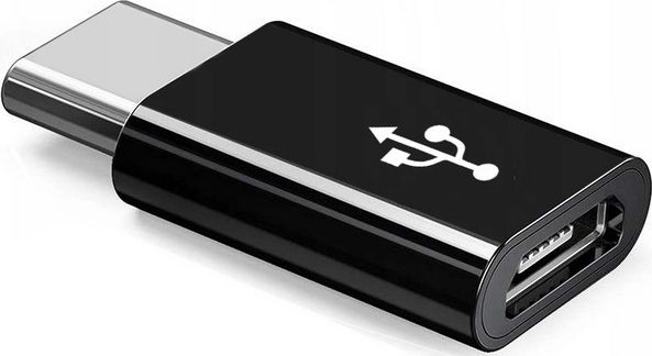 Adapter USB Hurt-net USB-C - microUSB Czarny